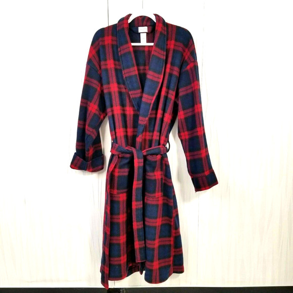 Dior Other - Christian Dior Men's Robe  Jacket Red Plaid Fleece